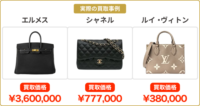 ブランド品買取実績イメージ